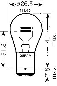P21/4W-Kfz-Lampe