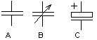 Kondensatoren Schaltsymbole